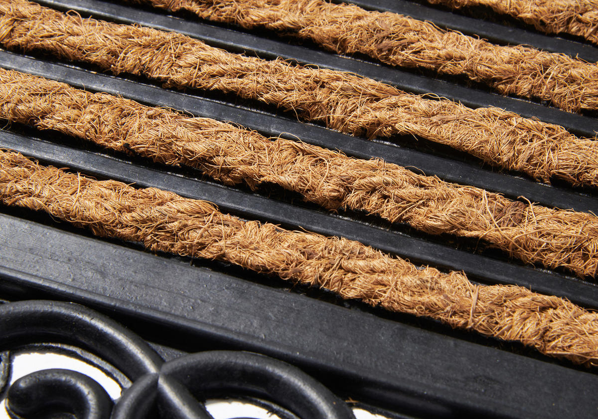 KOKOSMATTE  45/75 cm  Schwarz, Hellbraun  - Hellbraun/Schwarz, Basics, Naturmaterialien/Kunststoff (45/75cm) - Hanse Home