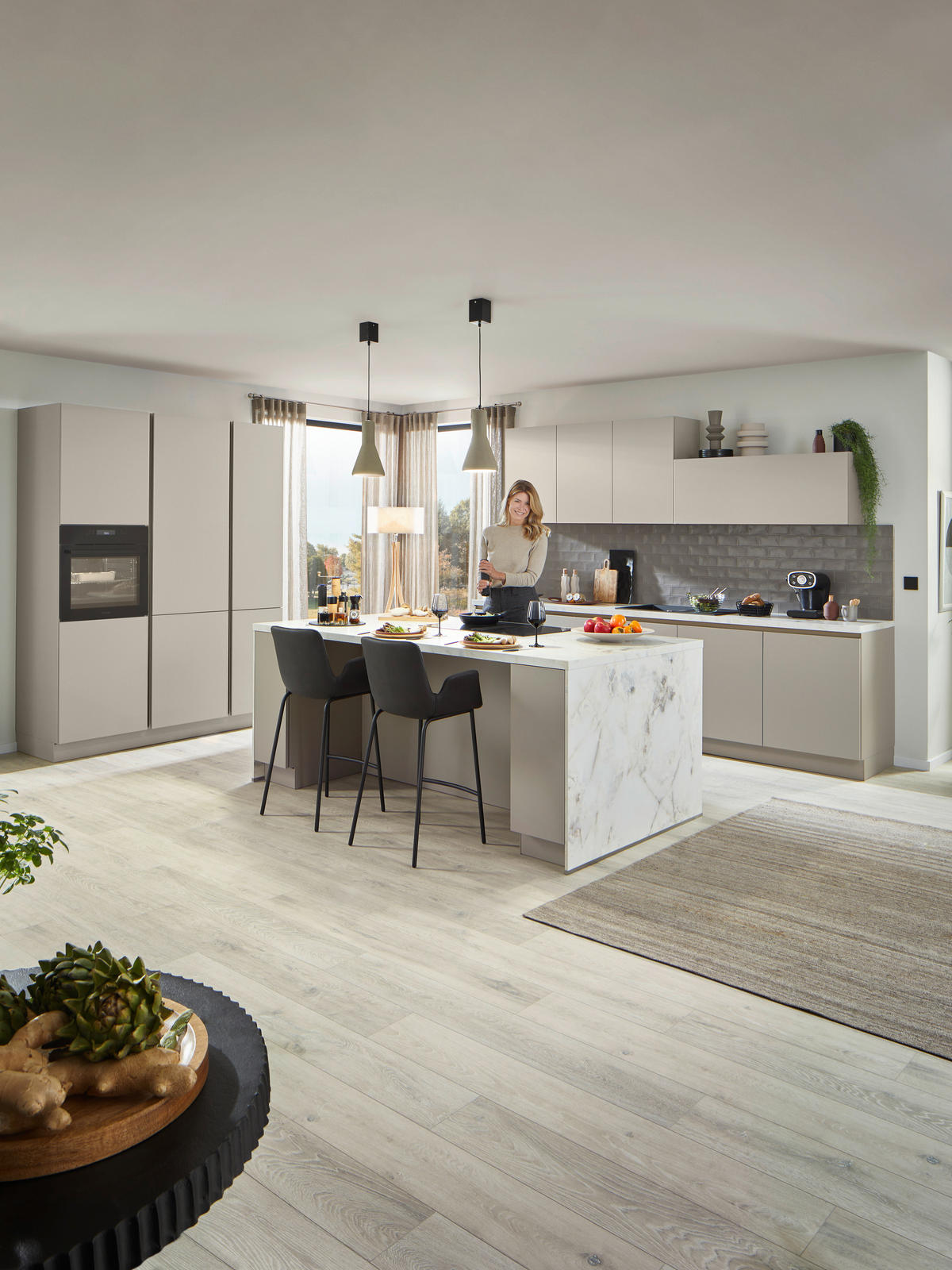 EINBAUKÜCHE   - Cappuccino, Design, Holzwerkstoff - Nolte Küchen