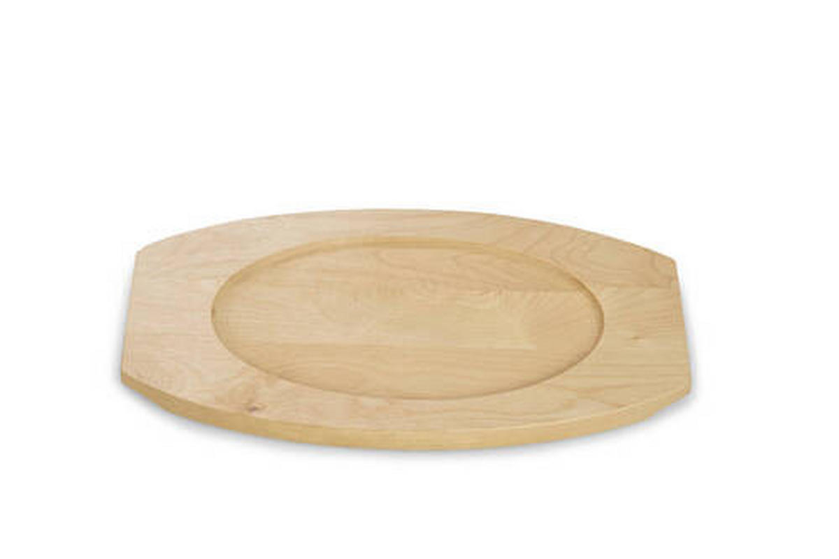 SERVIERPFANNE Emaille  - Schwarz/Braun, Basics, Holz/Metall (28/2/18cm) - Echtwerk