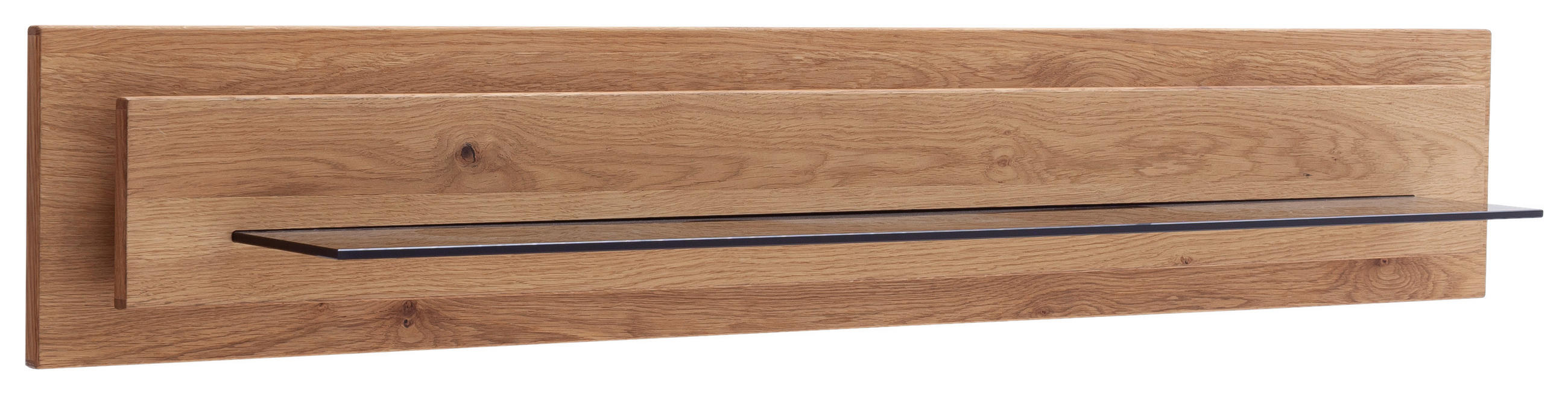 WANDBOARD  150/26/24 cm  - Wildeiche, Design, Glas/Holz (150/26/24cm) - Novel