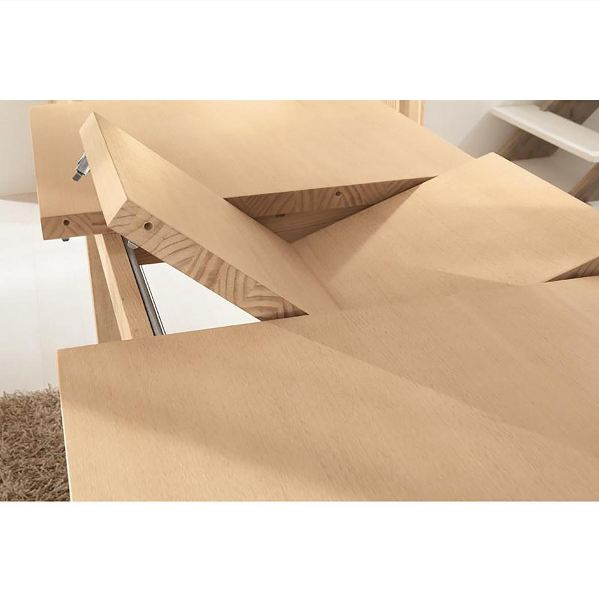 ESSTISCH Pinie massiv rechteckig Beige  - Beige, Design, Holz (180-240/95/77cm) - Livetastic