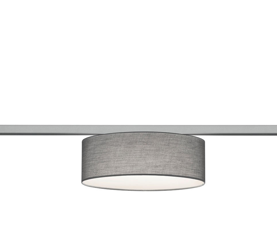HÄNGLAMPA FÖR SKENA DUOLINE TRACK-SYSTEM 30/16,3 cm   - grå, Basics, textil (30/16,3cm) - Trio Leuchten