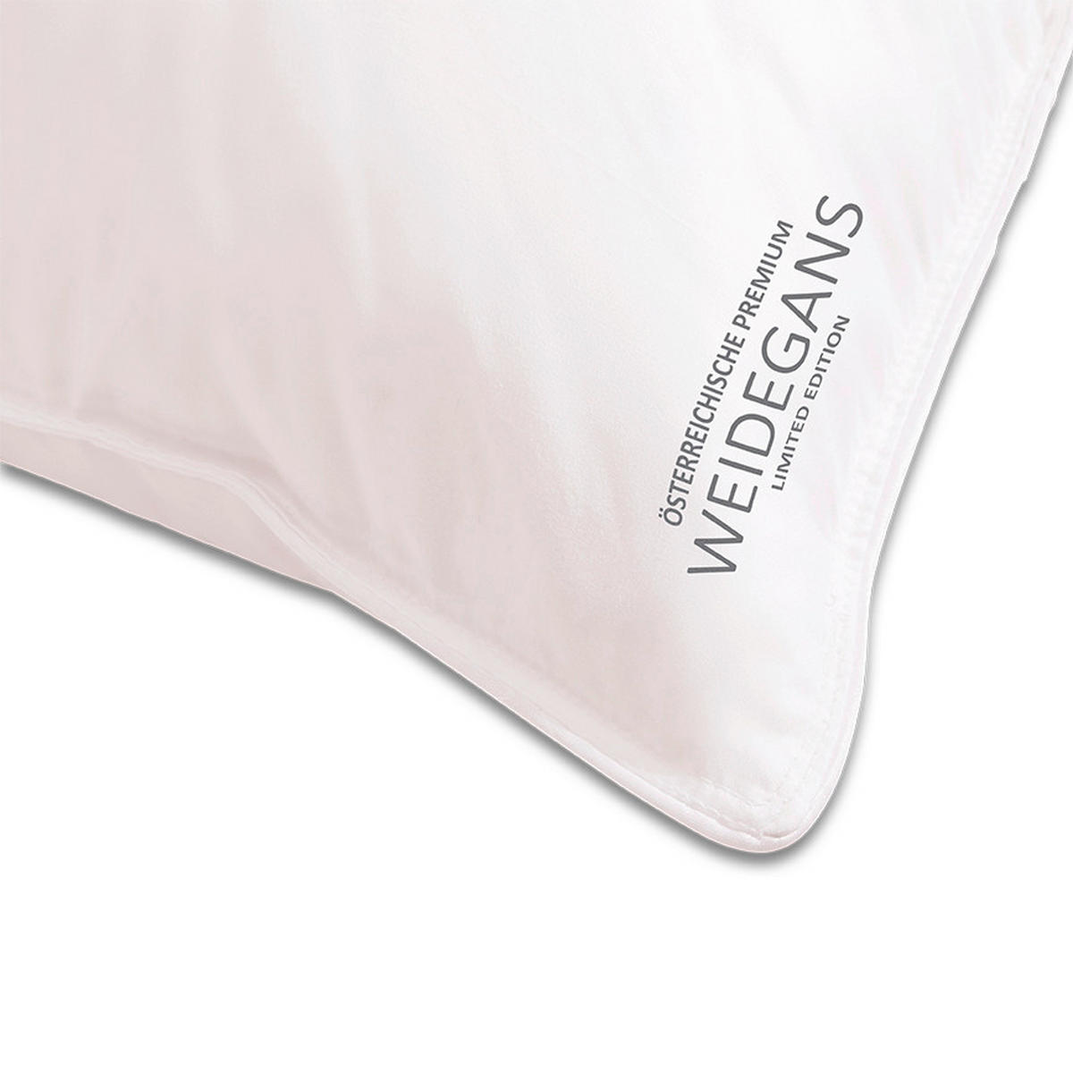 3-KAMMER-KISSEN  Österreichische Weidegans  80/80 cm       - Weiß, Basics, Textil (80/80cm) - Kauffmann