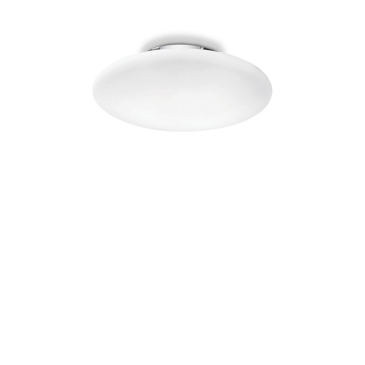 DECKENLEUCHTE  50/12 cm    - Weiß, Basics, Glas (50/12cm) - Ideal Lux