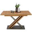 ESSTISCH in Holz, Metall, Holzwerkstoff 130-178/90/75 cm - Eichefarben, Design, Holz/Holzwerkstoff (130-178/90/75cm) - Moderano