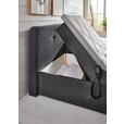 BOXSPRINGBETT 180/200 cm  in Grau  - Schwarz/Grau, KONVENTIONELL, Kunststoff/Textil (180/200cm) - Carryhome