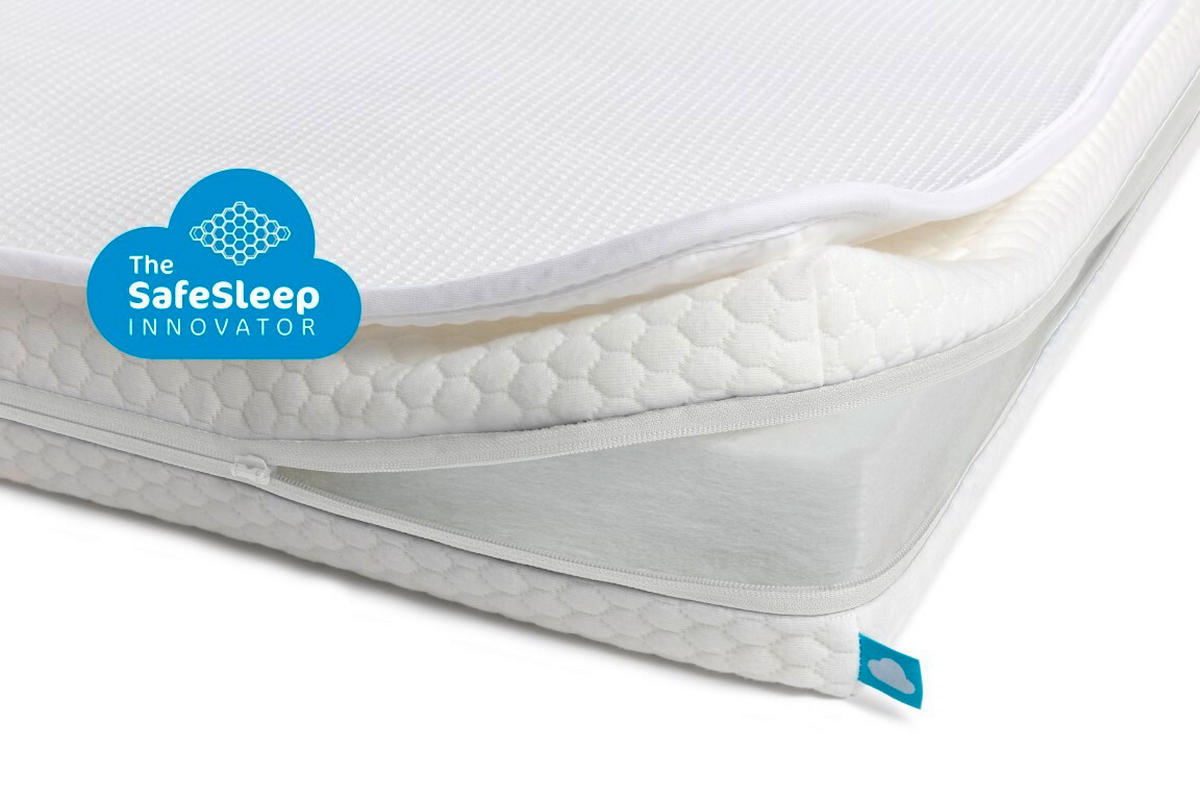 ZAŠČITNA PREVLEKA ZA VZMETNIC - bela, Basics, tekstil (60/120cm) - AEROSLEEP