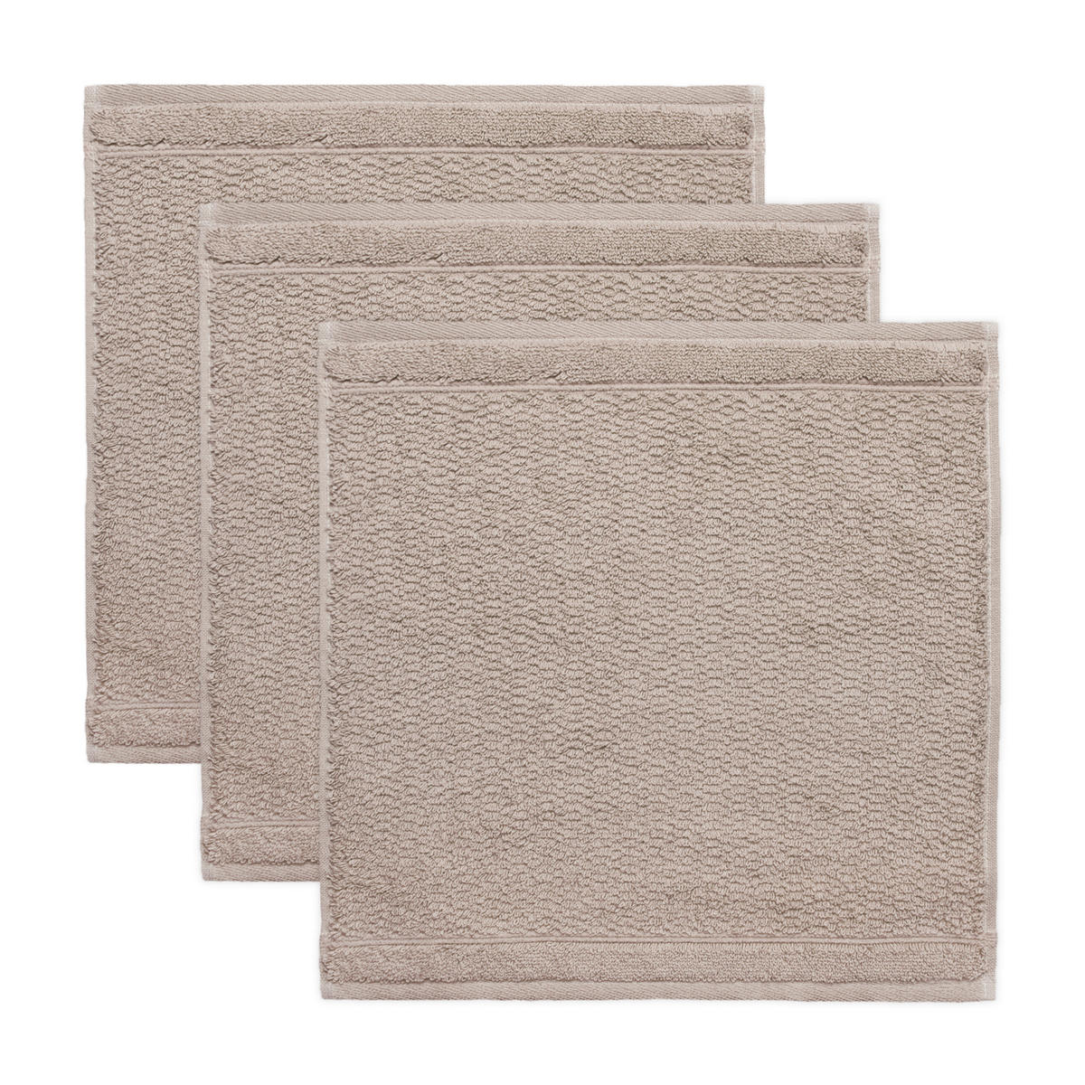 FROTTIERSET FROTTANA PEARL Beige 3-teilig  - Beige, Basics, Textil (30/30cm) - Moeve