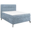 BOXSPRINGBETT 140/200 cm  in Hellblau  - Schwarz/Hellblau, Design, Textil/Metall (140/200cm) - Esposa
