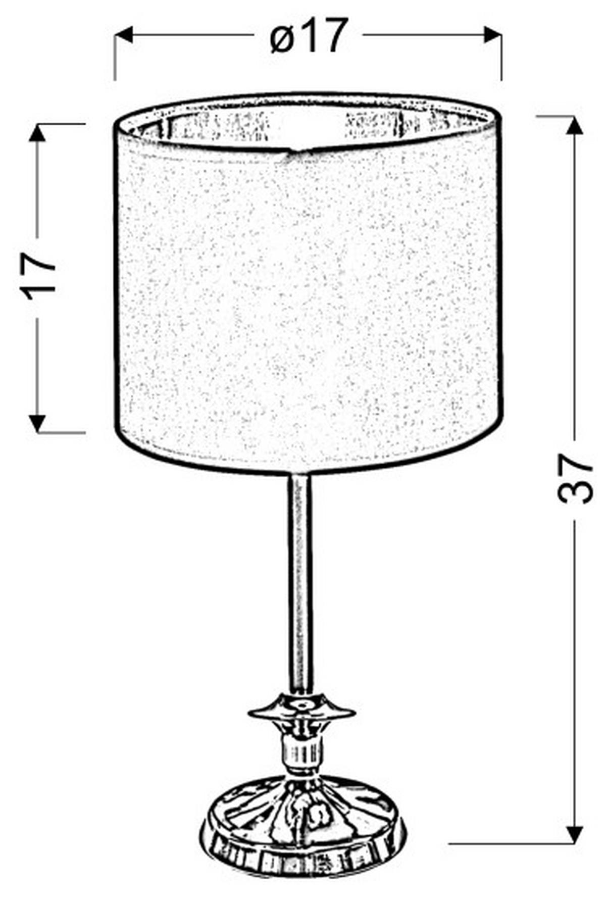 BORDSLAMPA 17/17/37 cm   - svart, Basics, metall/textil (17/17/37cm)