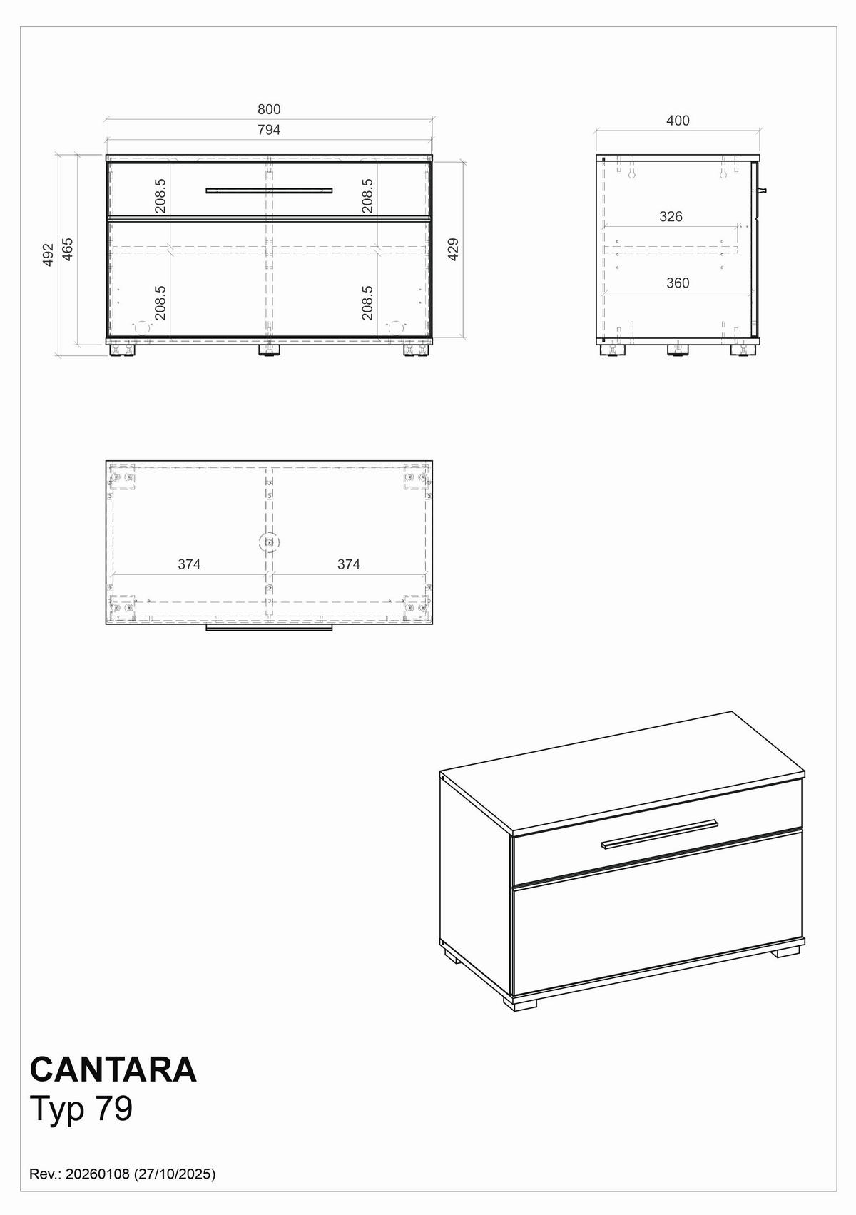 GARDEROBENBANK - Eichefarben/Schwarz, MODERN, Kunststoff (80/50/42cm) - MID.YOU