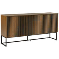 SIDEBOARD Bueno  in 160/80/40 cm  - Eiche dunkel/Schwarz, MODERN, Holzwerkstoff/Metall (160/80/40cm) - Xora