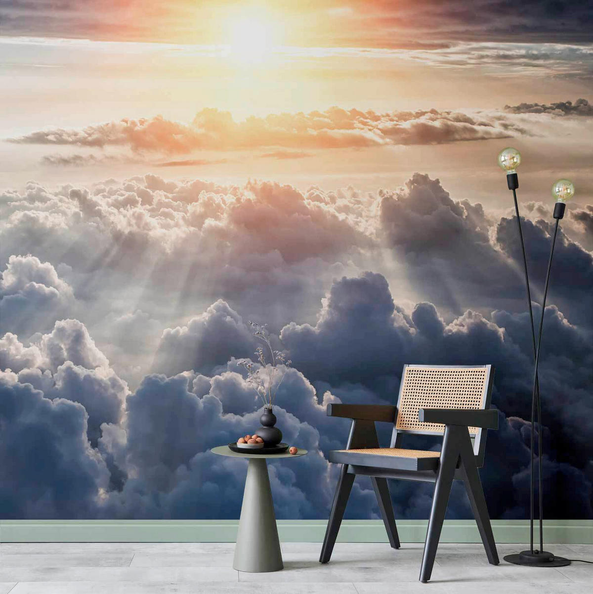 FOTOTAPETE  - Blau/Gelb, LIFESTYLE, Textil (100/70cm) - artgeist