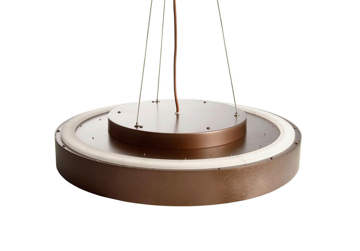 LED-HÄNGELEUCHTE Menkar 40/40/220 cm   - Kupferfarben, Design, Metall (40/40/220cm)