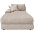 BIGSOFA Cord Beige  - Beige/Schwarz, MODERN, Kunststoff/Textil (117/93/190cm) - Carryhome