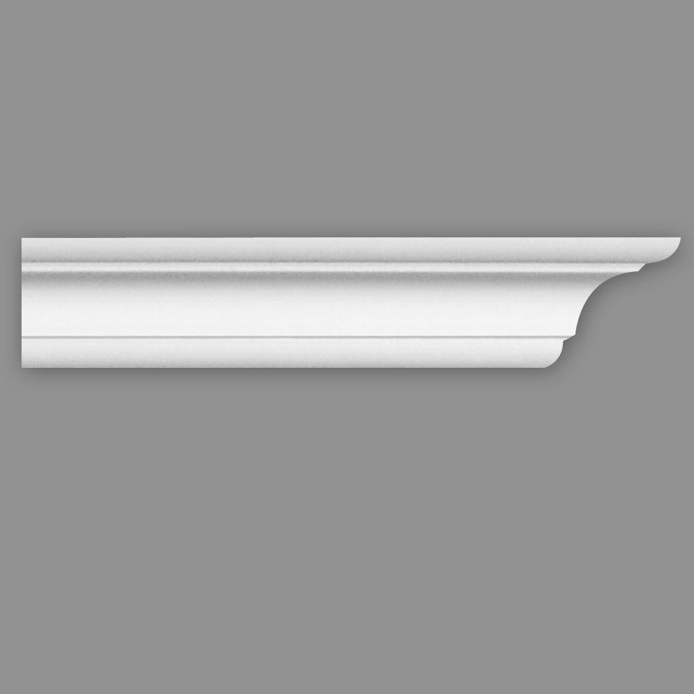 ZIERLEISTE 200/7,0/7,0 cm Weiß Kunststoff  - Weiß, Design, Kunststoff (200/7,0/7,0cm)