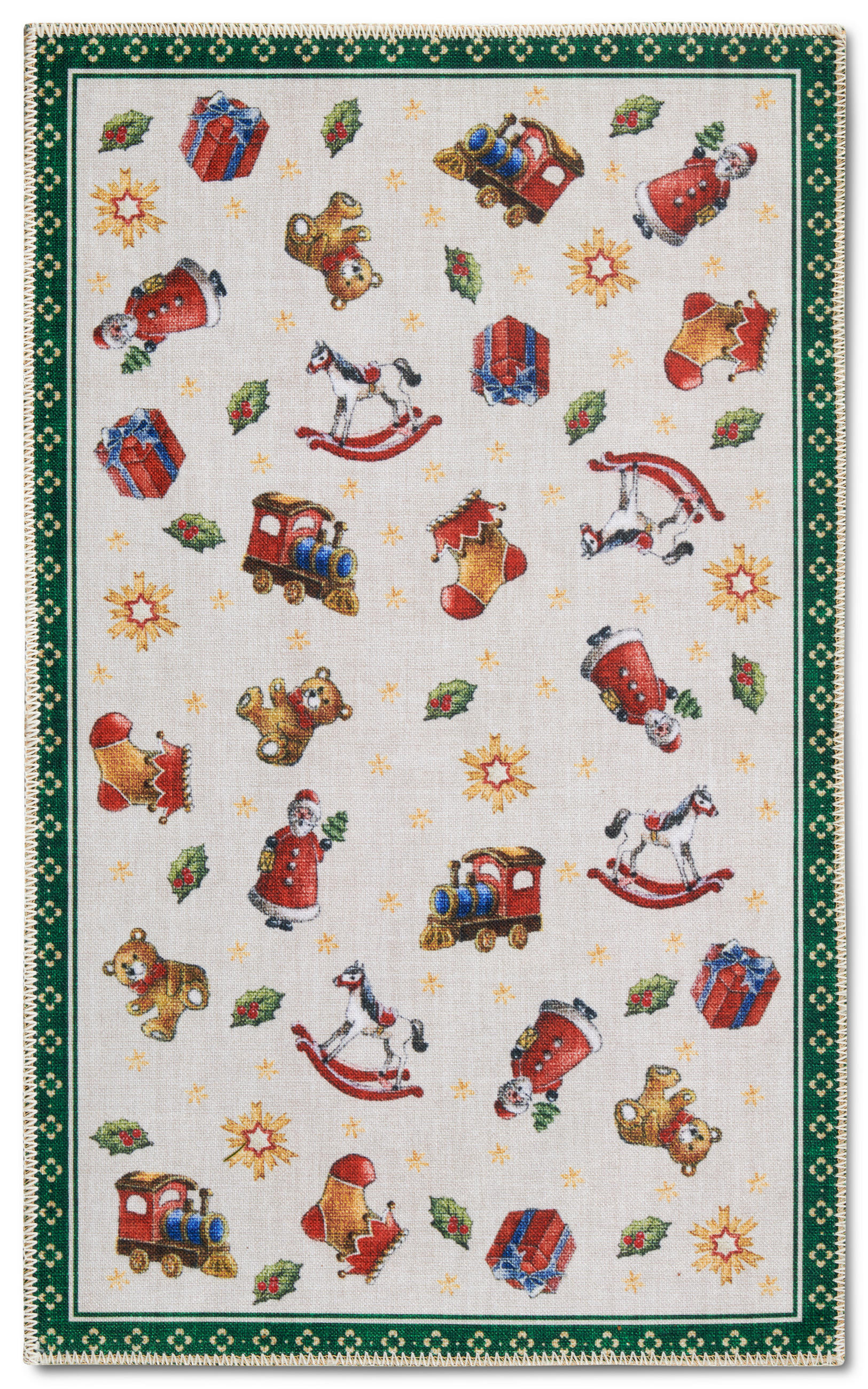 FLACHWEBETEPPICH 50/80 cm Toy's Delight Multicolor, Dunkelgrün  - Dunkelgrün/Multicolor, Design, Kunststoff/Textil (50/80cm) - Villeroy & Boch