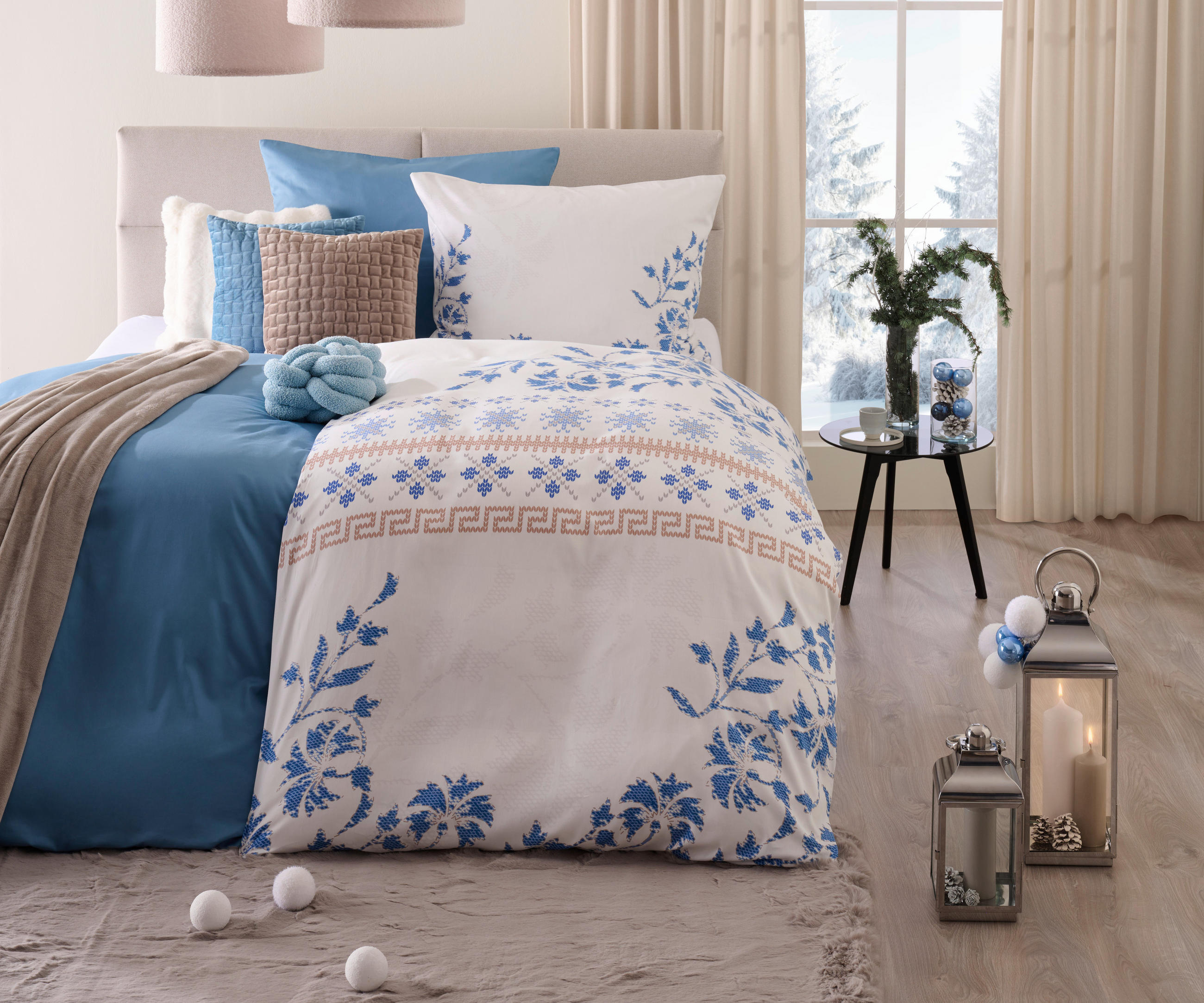 BETTWÄSCHESET Satin 160/210 cm  65 cm/100 cm  - Multicolor, Textil (160/210cm) - Esposa