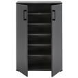 SCHUHSCHRANK  in 70/106/33,4 cm  - Anthrazit/Schwarz, KONVENTIONELL, Holzwerkstoff/Kunststoff (70/106/33,4cm) - Xora
