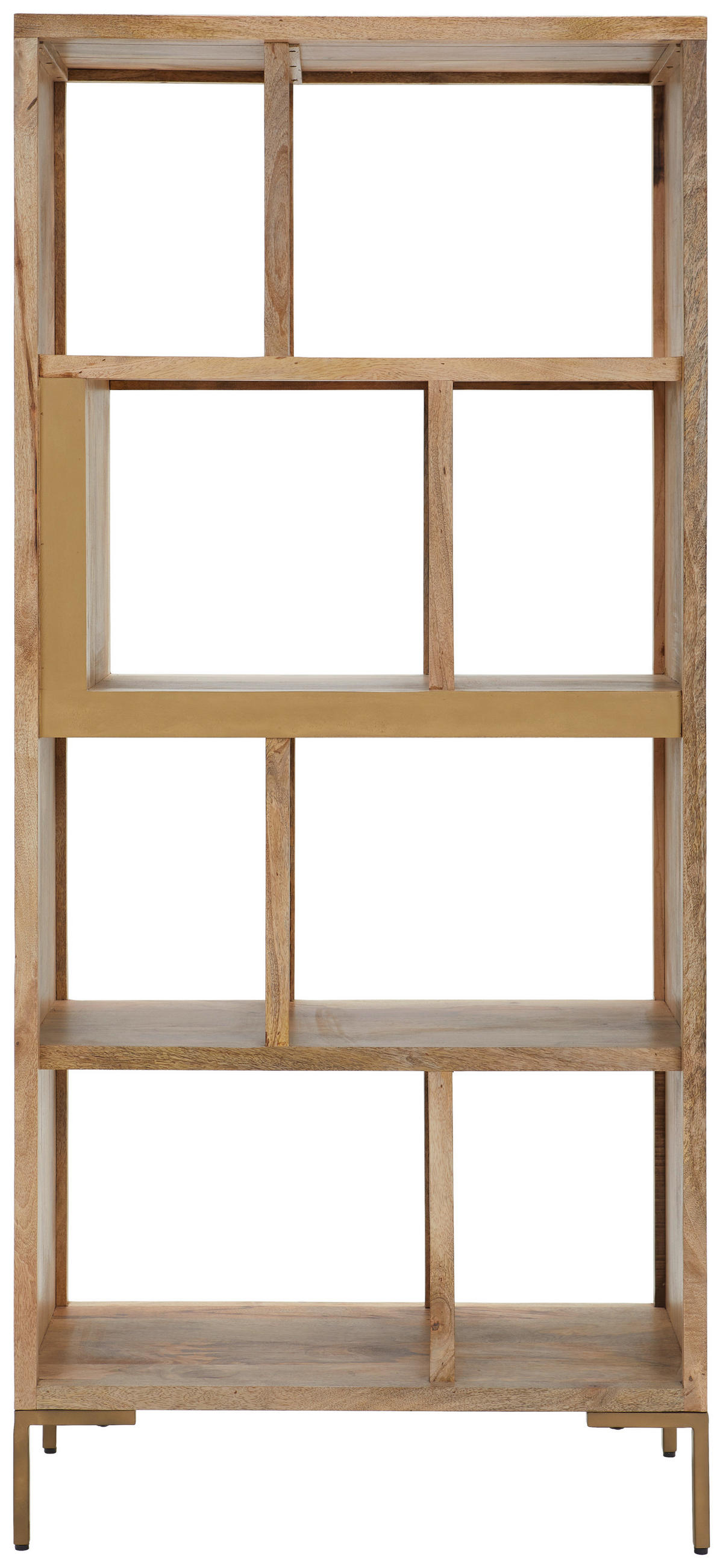 REGAL  88/194/40 cm Anthrazit, Naturfarben  - Anthrazit/Naturfarben, Natur, Holz/Metall (88/194/40cm) - MID.YOU