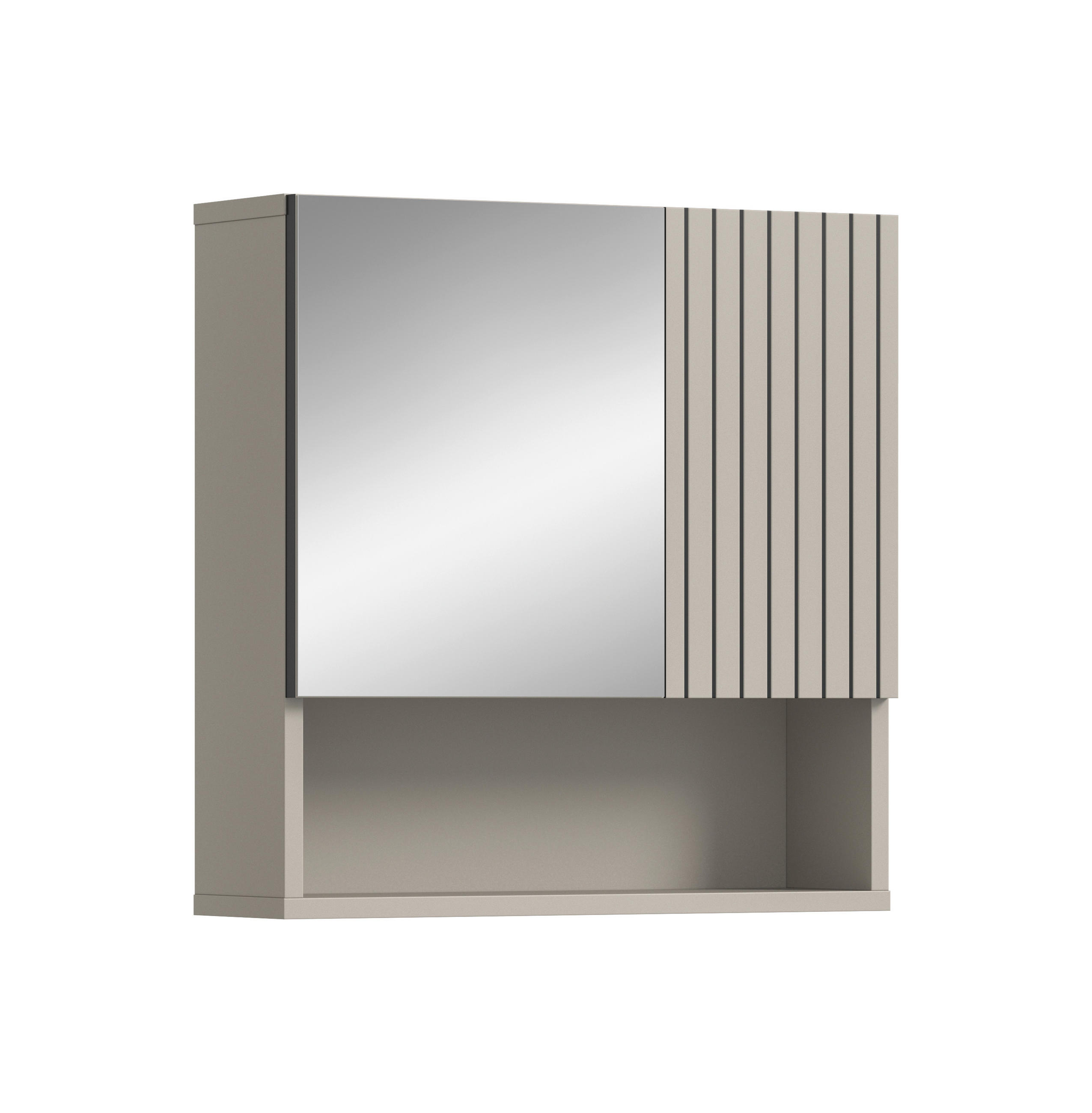 SPEGELSKÅP  - kashmir, Trend, trämaterial/glas (60/55/17cm) - MID.YOU