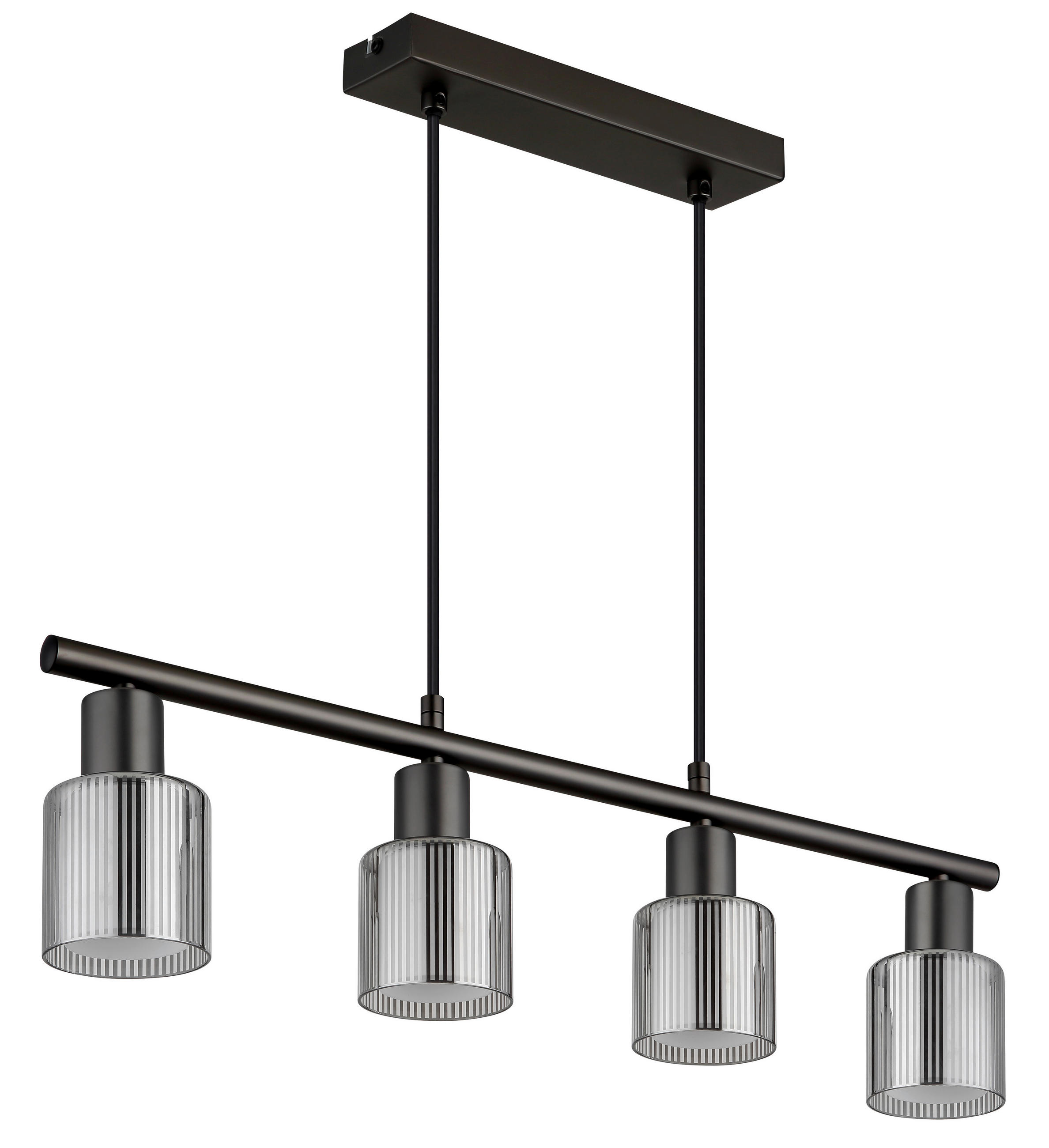 ZÁVĚSNÉ SVÍTIDLO, 62/8/120 cm  - černá/černý chrom, Design, kov/plast (62/8/120cm) - Globo