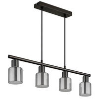 ZÁVĚSNÉ SVÍTIDLO, 62/8/120 cm  - černá/černý chrom, Design, kov/plast (62/8/120cm) - Globo