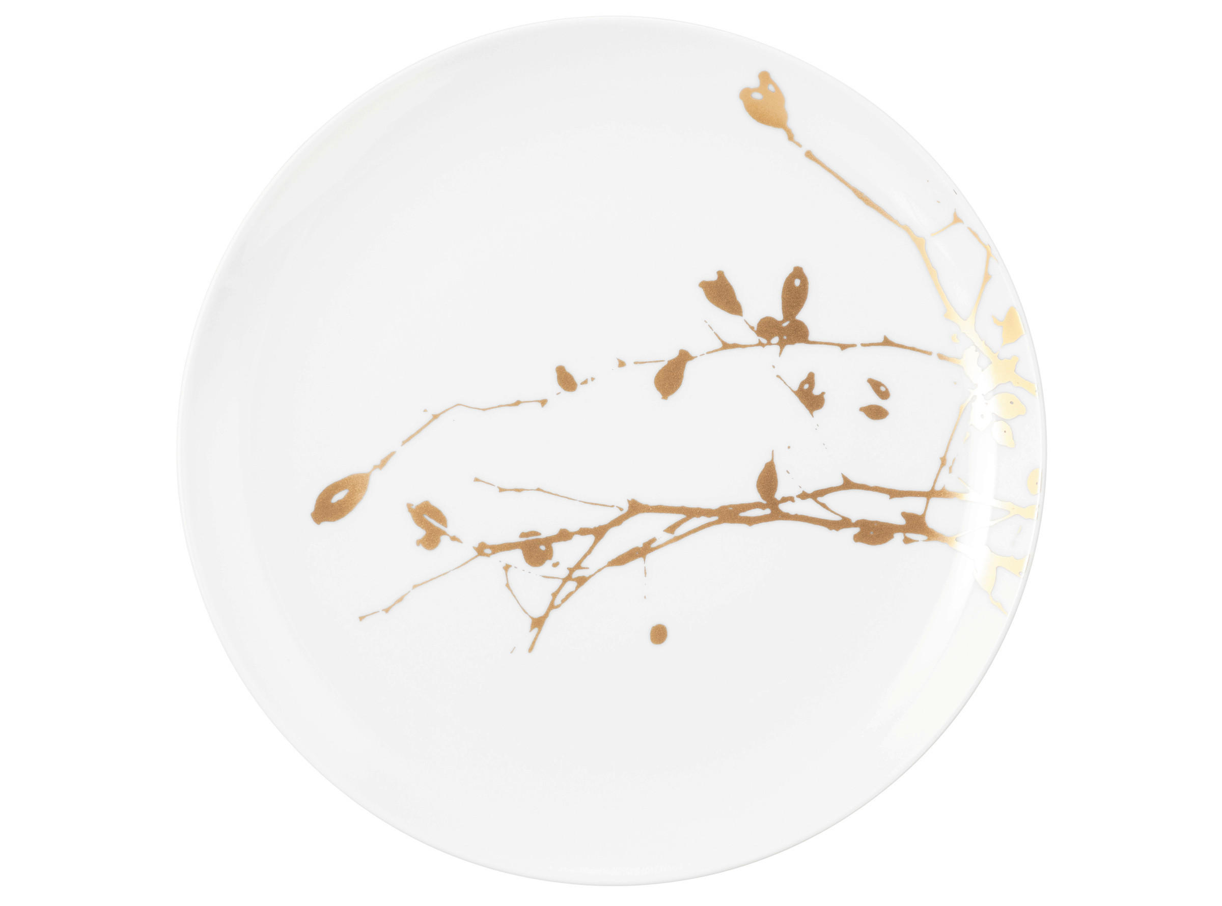 Seltmann Weiden SNÍDAŇOVÝ TALÍŘ, keramika, 22,5 cm - bílá,barvy zlata