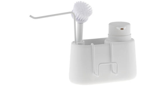 SPÜLORGANIZER - Weiß, Basics, Kunststoff/Metall (28/12,5/20cm) - Homeware