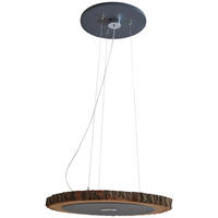 HÄNGELEUCHTE Lavia 60/115/60 cm   - Edelstahlfarben/Eichefarben, Design, Holz/Kunststoff (60/115/60cm) - Valnatura