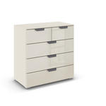 KOMMODE  in 80/81/42 cm  - Champagner/Dunkelgrau, Design, Glas/Holzwerkstoff (80/81/42cm) - Carryhome