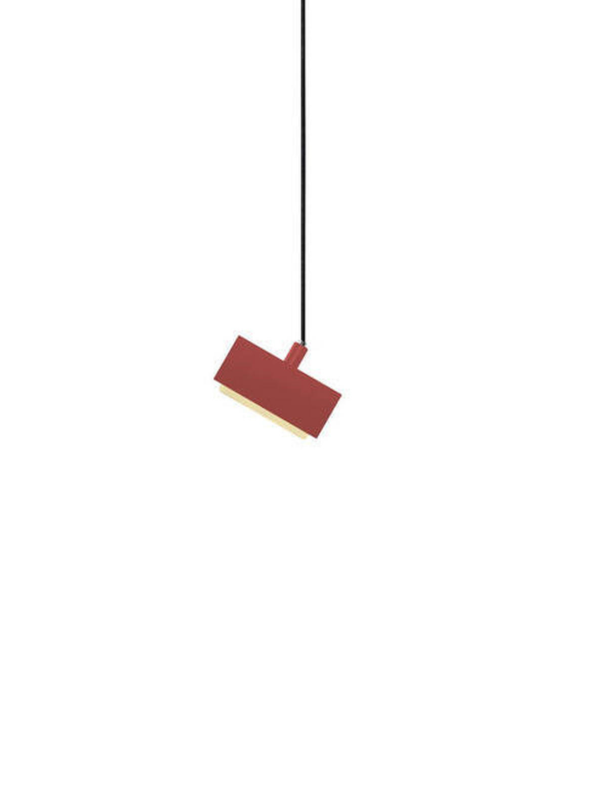 LED-HÄNGELEUCHTE 121/20/150 cm  - Rot, Design, Metall (121/20/150cm) - Hell
