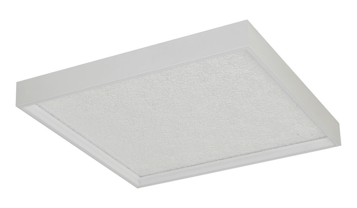 LED-DECKENLEUCHTE Bormes 60/6,5/30 cm  - Weiß, Design, Kunststoff/Metall (60/6,5/30cm)