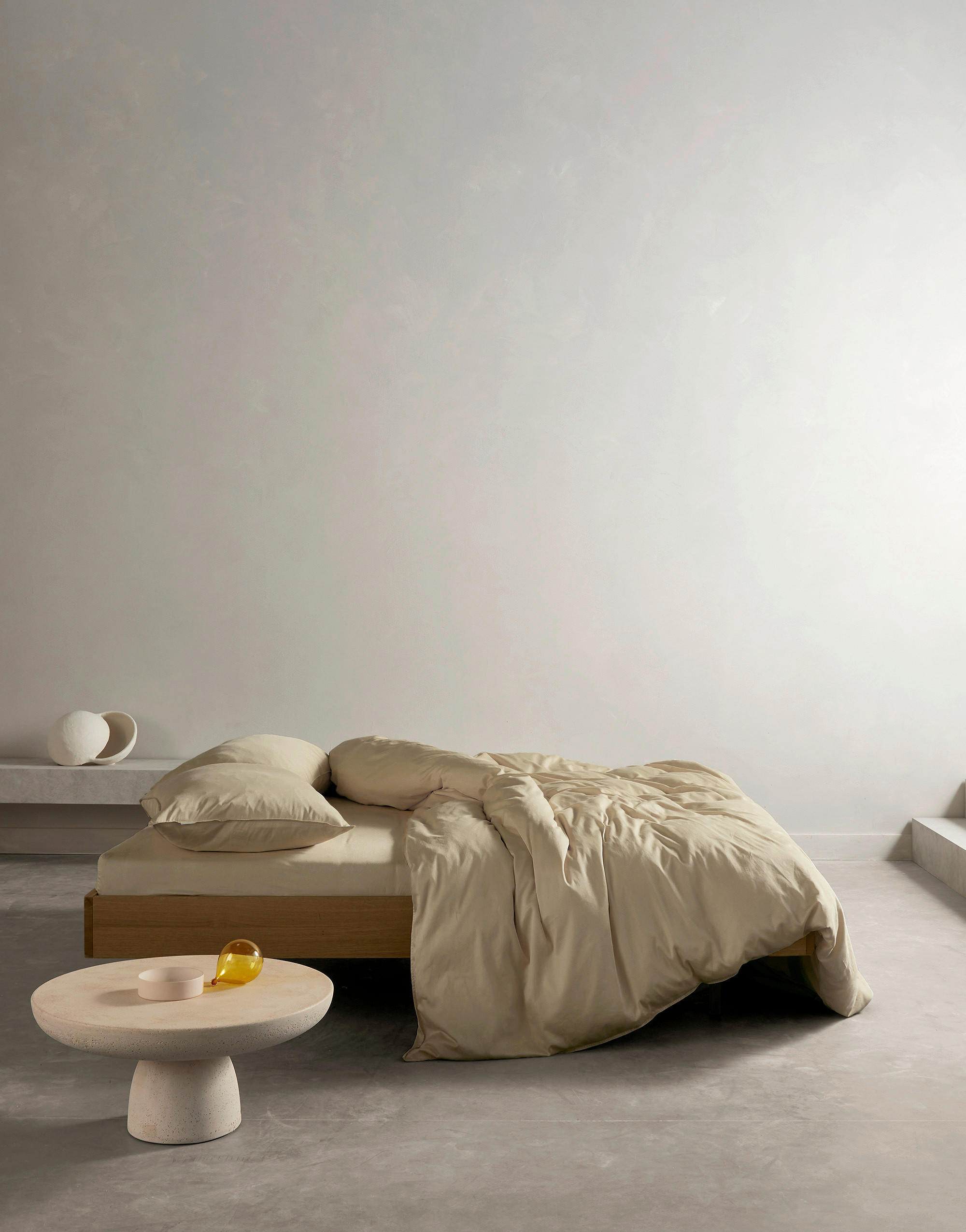 BETTWÄSCHE Satin 135/200 cm  - Grauweiß, Basics, Textil (135/200cm) - Essenza