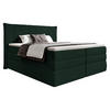 BOXSPRINGBETT 180/200 cm  in Dunkelgrün  - Dunkelgrün/Schwarz, Design, Kunststoff/Textil (180/200cm) - Esposa