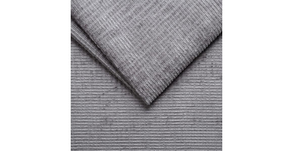 ECKSOFA in Chenille Grau  - Schwarz/Grau, KONVENTIONELL, Kunststoff/Textil (292/150cm) - Hom`in