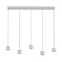 LED-PENDELLEUCHTE 110/10/220 cm  - Weiß, Design, Kunststoff/Metall (110/10/220cm) - Schöner Wohnen