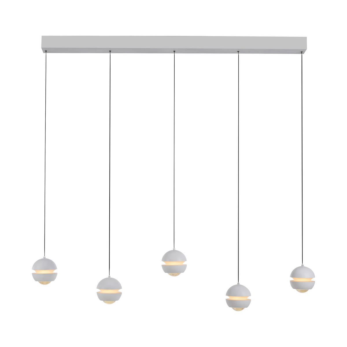 LED-PENDELLEUCHTE 110/10/220 cm  - Weiß, Design, Kunststoff/Metall (110/10/220cm) - Schöner Wohnen