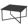 COUCHTISCH in Metall, Glas 80/80/45 cm - Schwarz, Design, Glas/Metall (80/80/45cm) - Carryhome