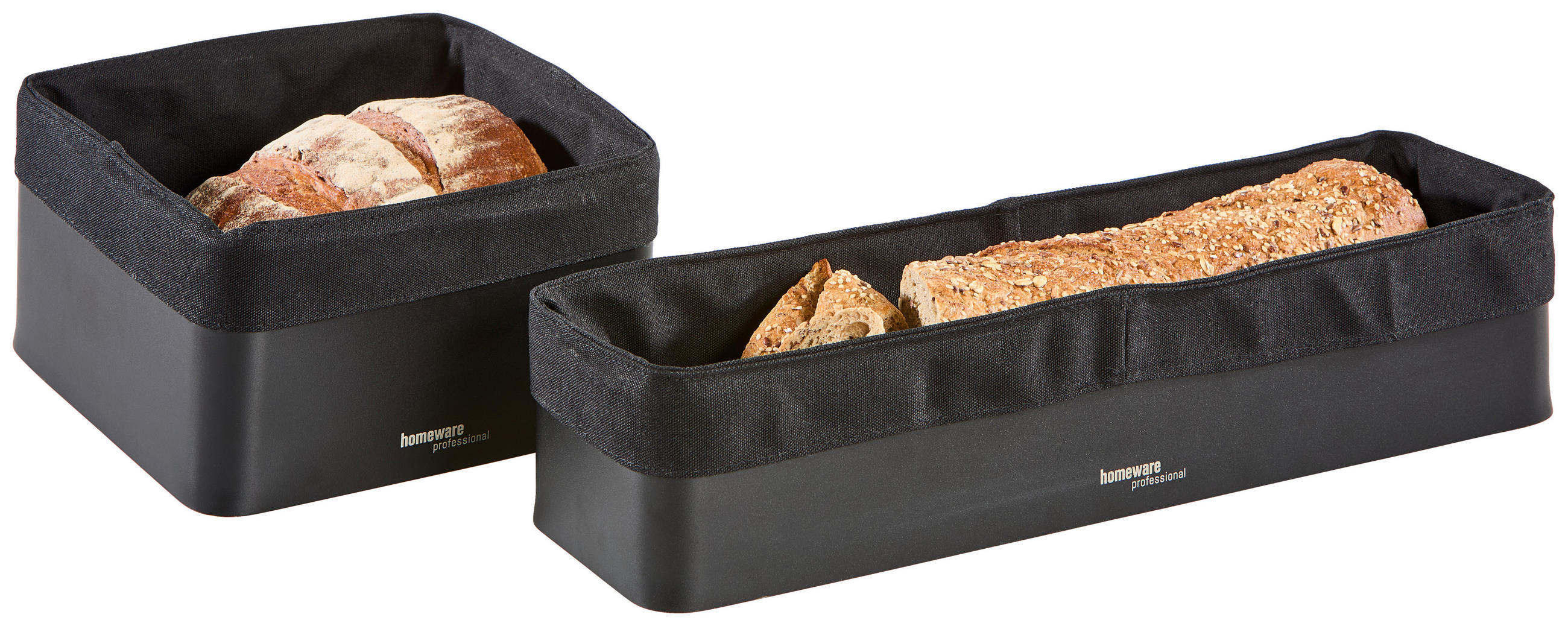 KOŠARICA ZA KRUH metal, tekstil - crna, Design, tekstil/metal (21,2/21,2/11,5cm) - Homeware Profession.