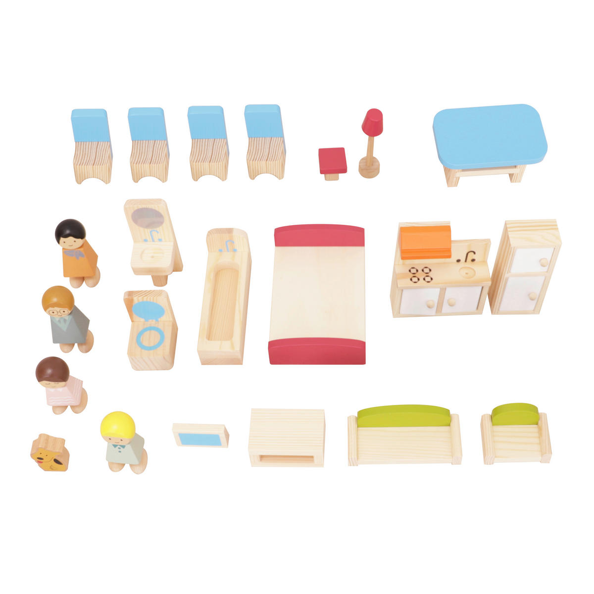 PUPPENHAUS  - Hellbraun, Basics, Holz (60/30/73cm)