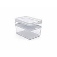 KÜHLSCHRANKBOX  - Weiß, Basics, Kunststoff (28,4/18,7/19cm) - Rotho