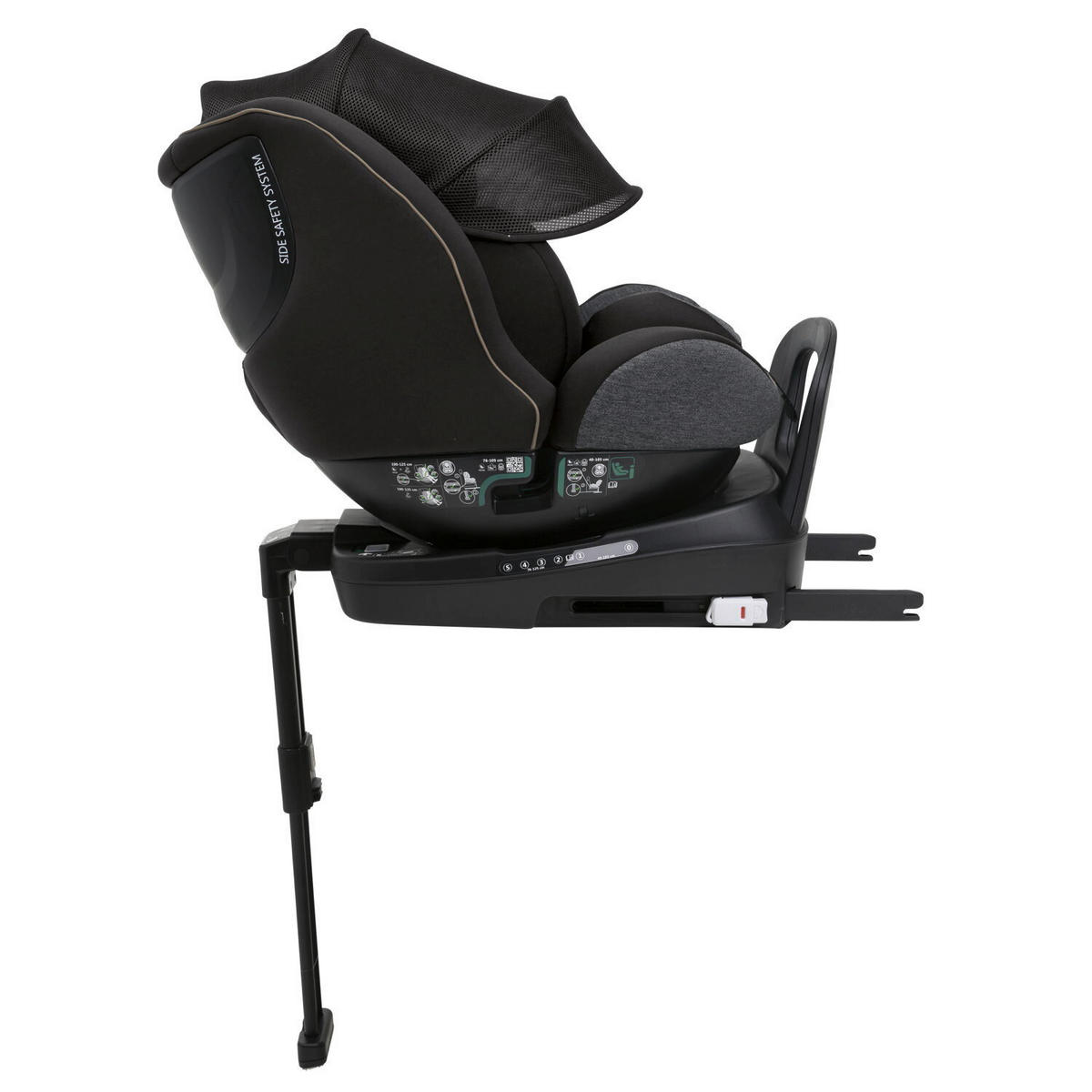 KINDERAUTOSITZ SEAT3FIT IS AIR  - Schwarz, Basics (49/44/61cm) - Chicco