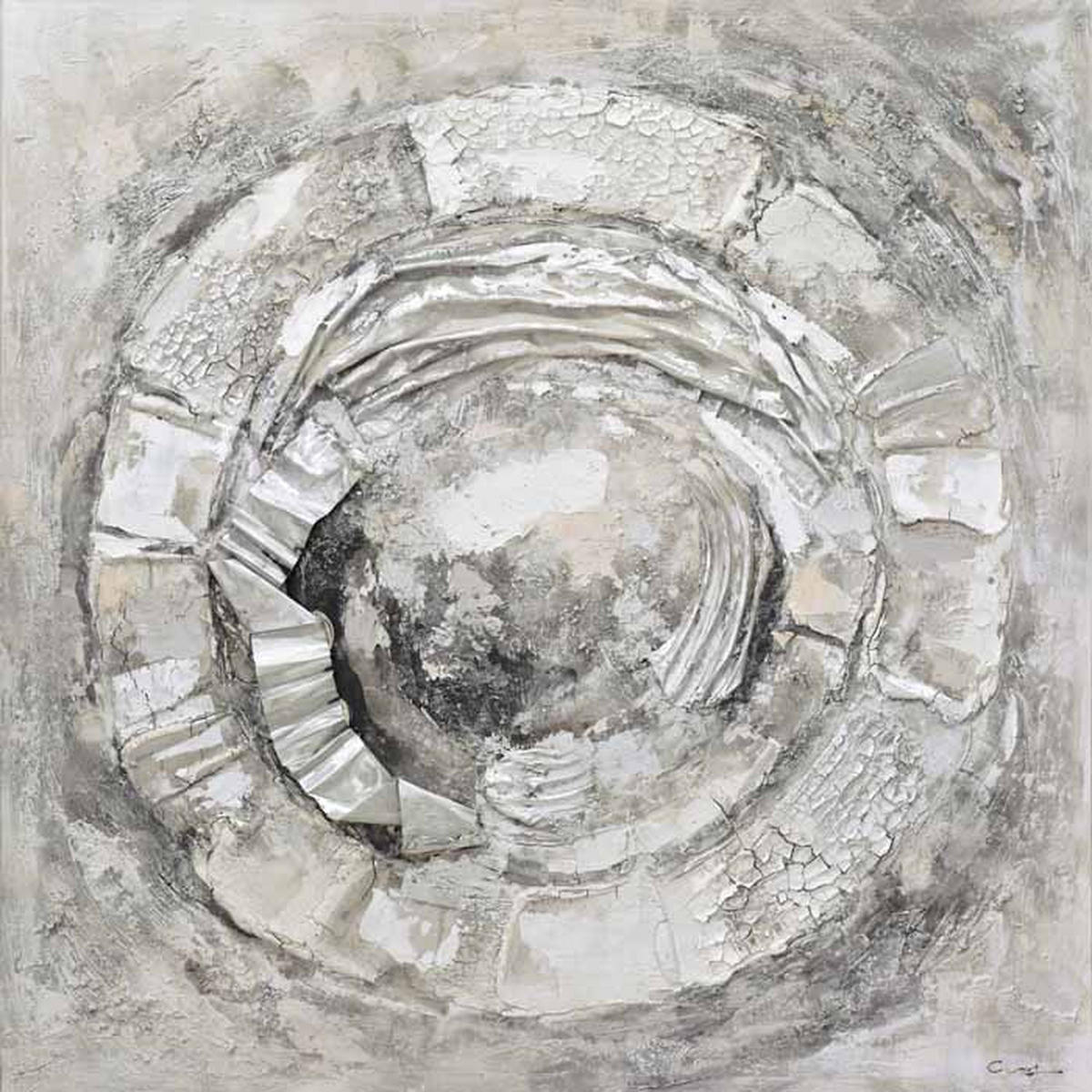 Pictură În Ulei 120/120 cm  - multicolor, Basics, textil (120/120cm)