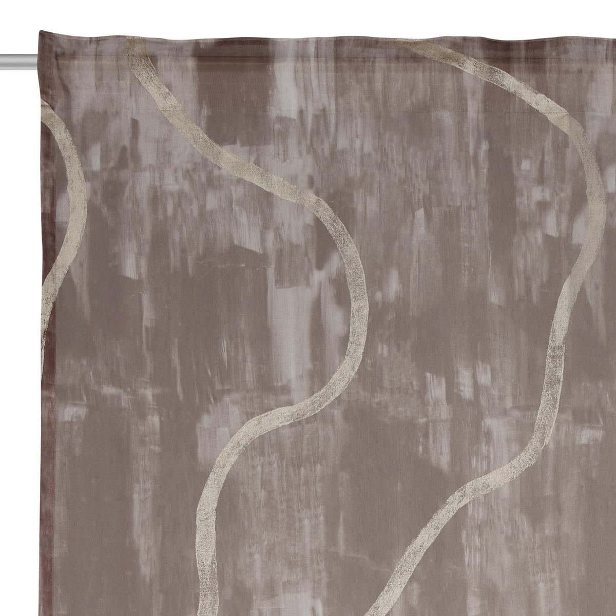 FERTIGVORHANG   140/245 cm   - Braun, KONVENTIONELL, Textil (140/245cm) - Ambiente