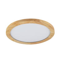 STROPNÉ LED SVIETIDLO, 40/5 cm  - čierna/biela, Basics, kov/drevo (40/5cm) - Novel
