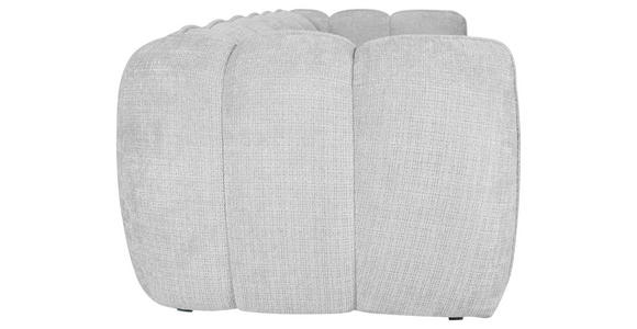 BIGSOFA in Chenille Hellgrau - Hellgrau/Schwarz, KONVENTIONELL, Kunststoff/Textil (217/74/100cm) - Carryhome