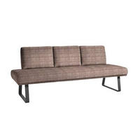 SITZBANK 209/92/78 cm  in Braun, Schwarz  - Schwarz/Braun, Design, Textil/Metall (209/92/78cm) - Dieter Knoll