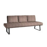 SITZBANK 209/92/78 cm  in Braun, Schwarz  - Schwarz/Braun, Design, Textil/Metall (209/92/78cm) - Dieter Knoll