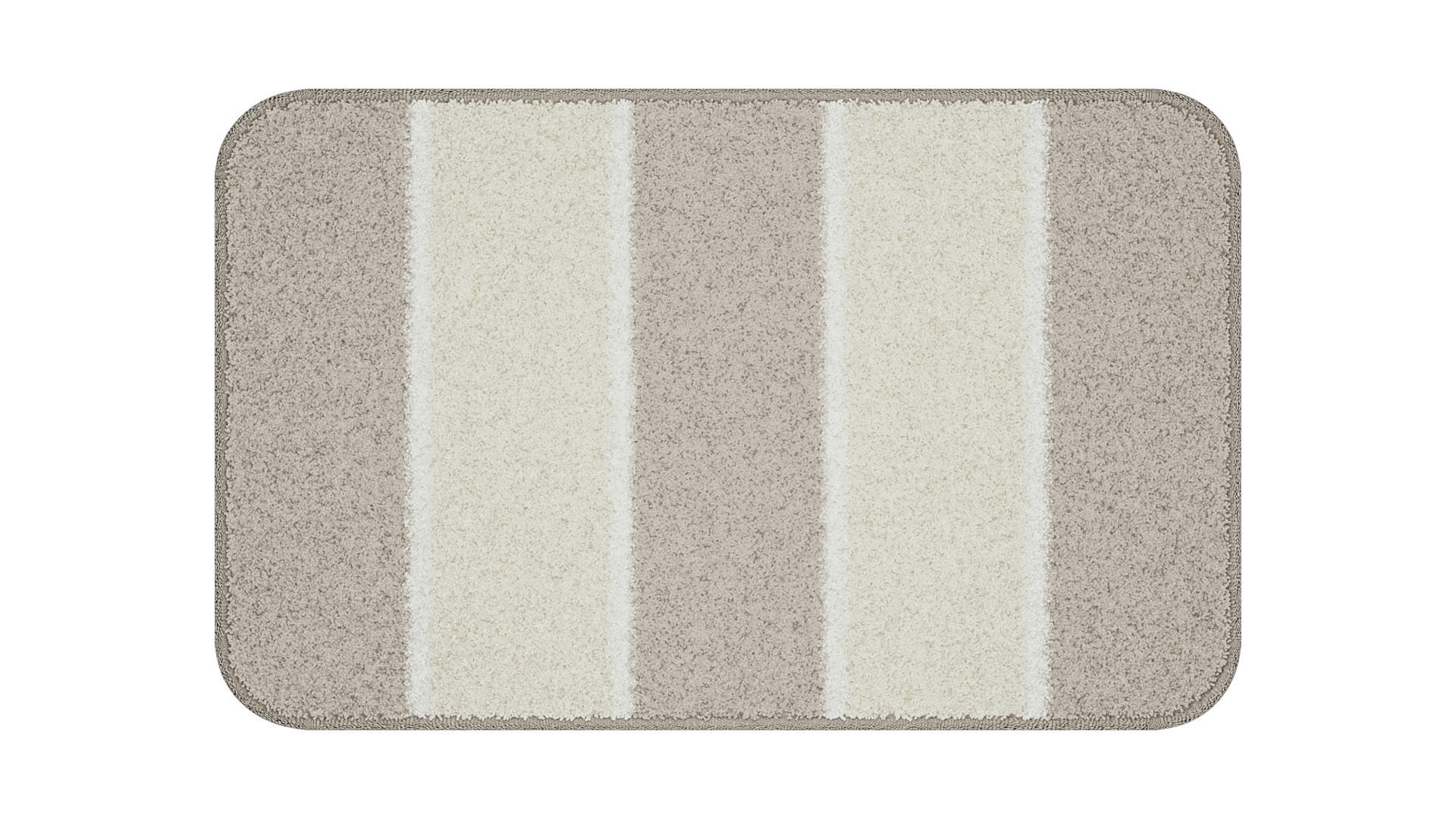 BADEMATTE Beige 50/80 cm  - Beige, Basics, Kunststoff/Textil (50/80cm) - Grund
